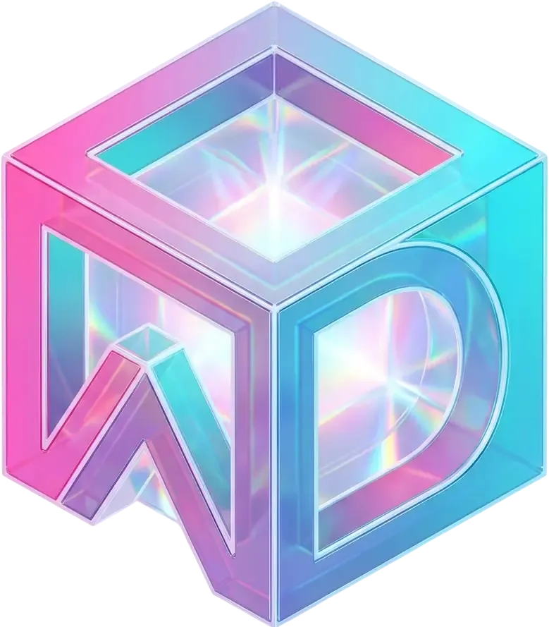 We Dream Design W/D cube logo
